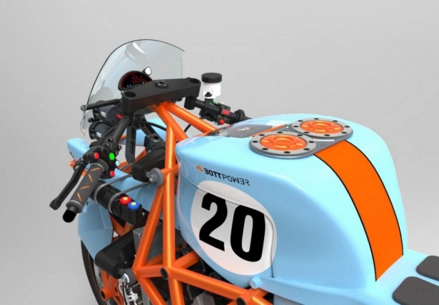Bott 100 montaco mẫu xe mô tô độc đáo khi áp dụng công nghệ 3d print