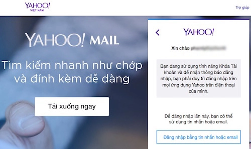 Cách đăng nhập yahoo messenger khi quên mật khẩu