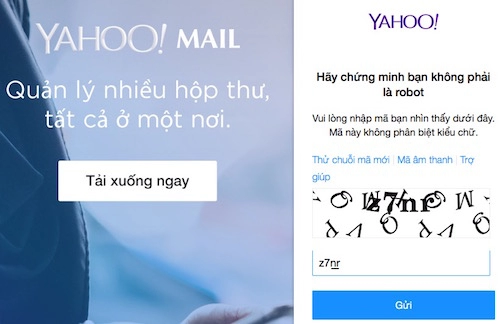 Cách đăng nhập yahoo messenger khi quên mật khẩu