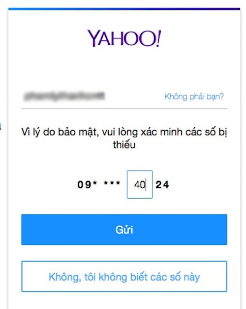 Cách đăng nhập yahoo messenger khi quên mật khẩu