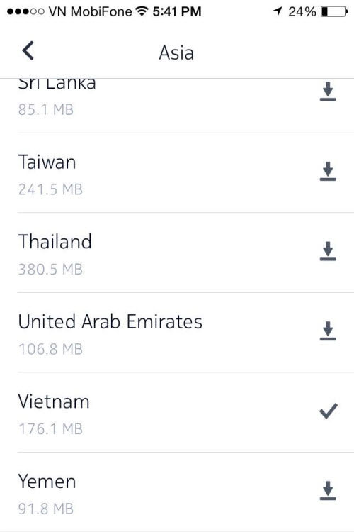 Cách dùng bản đồ here maps không cần mạng trên iphone