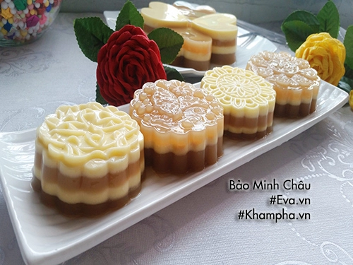 Cách làm thạch rau câu flan cheese vị cà phê ngon mát