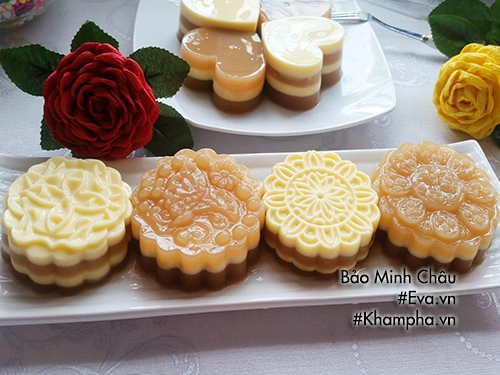 Cách làm thạch rau câu flan cheese vị cà phê ngon mát