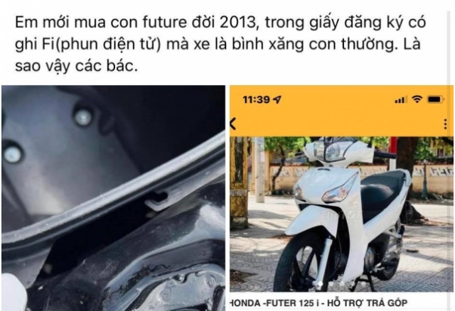 Cách phân biệt future 125 xăng cơ và fi cho những anh em định mua lại xe cũ