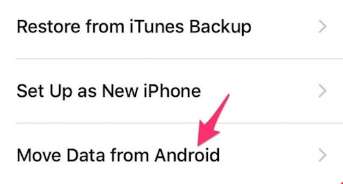 Cách sao lưu dữ liệu từ smartphone android sang iphone