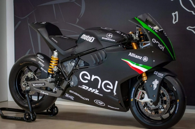 Cận cảnh mô tô điện energica ego corsa trong chương trình enel motoe world cup