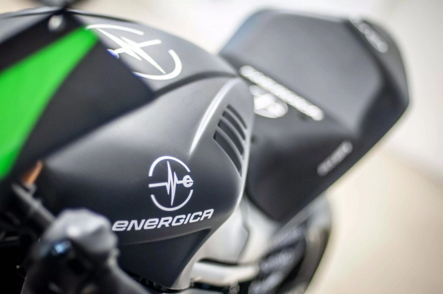 Cận cảnh mô tô điện energica ego corsa trong chương trình enel motoe world cup