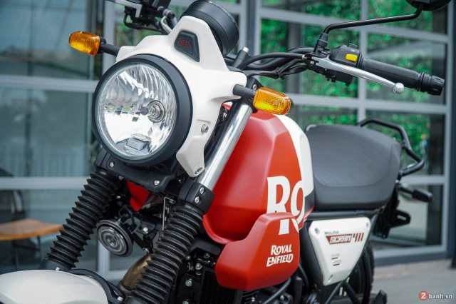 Cận cảnh royal enfield scram 411 lần đầu tiên ra mắt tại vn