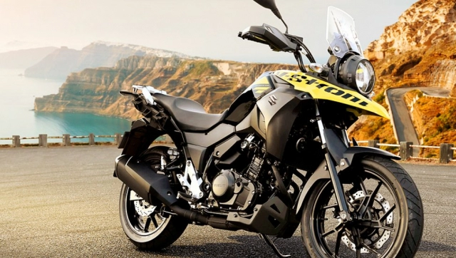 Cận cảnh suzuki v-strom 250 với thiết kế mang cảm hứng adventure