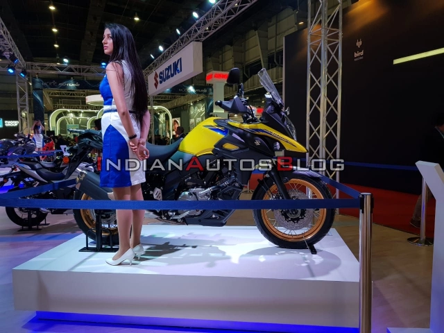 Cận cảnh suzuki v-strom 650 xt 2020 được giới thiệu tại auto expo 2020