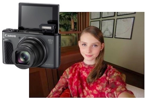 Canon ra mắt máy ảnh chuyên selfie zoom quang 40x