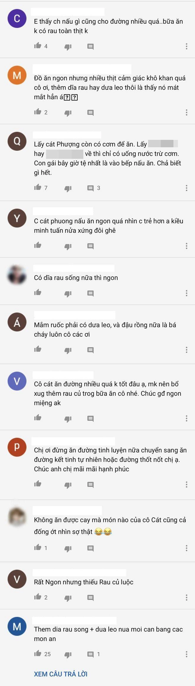 Cát phượng nấu ăn nhưng bị chồng kém 18 tuổi chê một điểm fan kêu thiếu món quan trọng