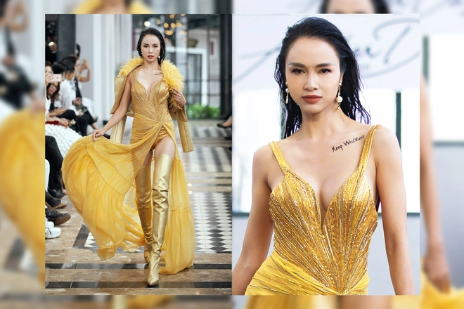 Catwalk xuất thần vũ ngọc anh làm khuấy động sàn diễn show another day giữa sa pa