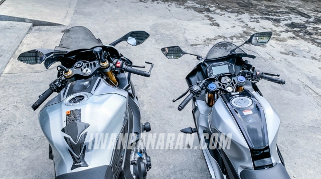 Chi tiết yamaha r15m đọ dáng cùng đàn anh r1m