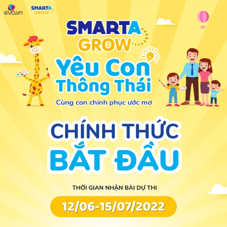 Chính thức cuộc thi yêu con thông thái 2022 mở cổng nhận bài mẹ chơi ngay rinh giải lớn