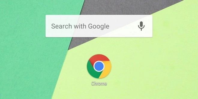 Chrome cho android nâng cấp cho phép tìm kiếm ngay từ màn hình chính
