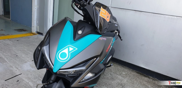 clip aerox 155 đô tuyêt đinh vơi phong cach petronas motogp 2019