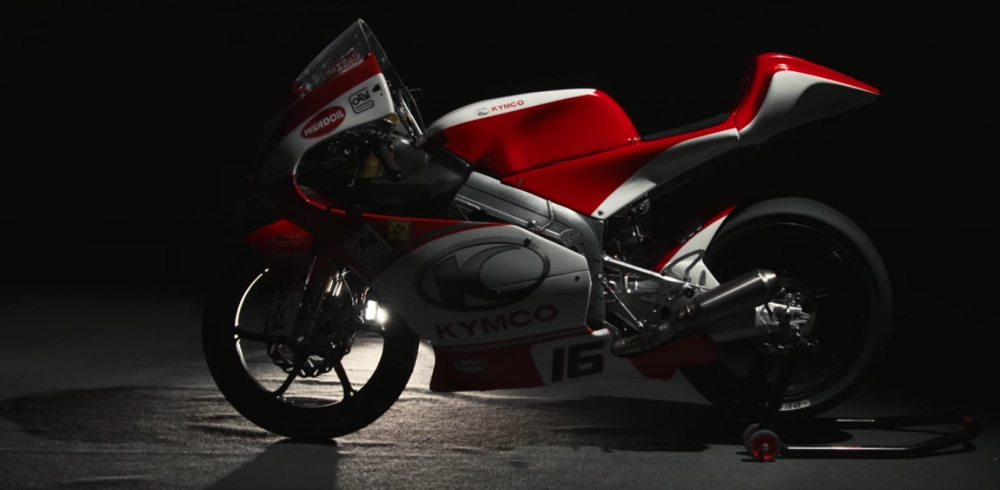 clip cùng soi chiếc moto3 của đội đua kymco racing team