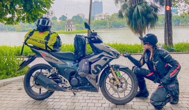 Cô gái xuyên việt hơn 4000km cùng honda winner x