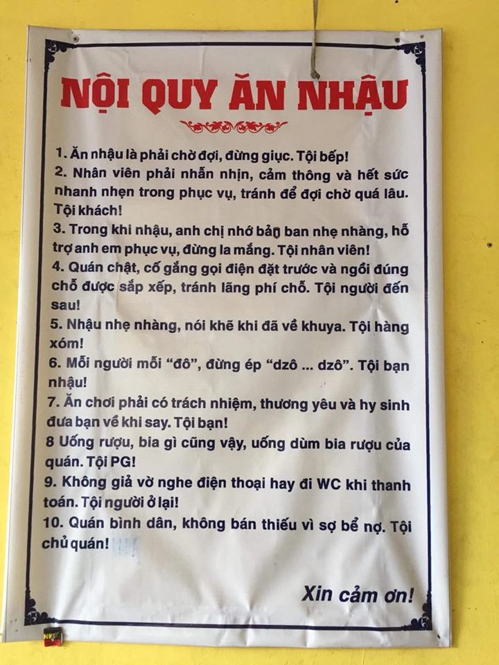 Cười đau ruột với tuyển tập menu thức ăn độc nhất vô nhị của những chủ quán vui tính