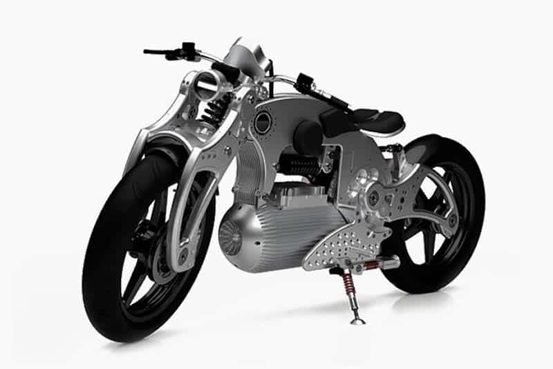 Curtiss motor motorcycle tiết lộ một chiếc xe máy điện mới - hades 1