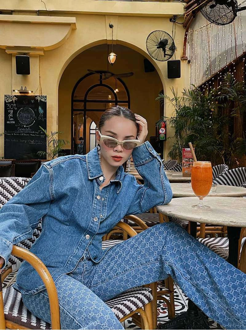 đại chiến phong cách denim on denim kỳ duyên miu lê hay yến trang ngầu nhất