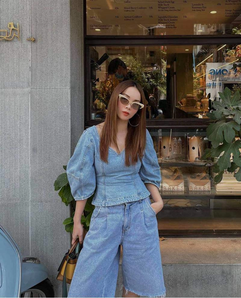 đại chiến phong cách denim on denim kỳ duyên miu lê hay yến trang ngầu nhất