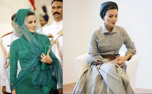Đẳng cấp cựu hoàng hậu qatar biểu tượng thời trang không bao giờ mặc xấu ra sân bóng cũng diện đồ lung linh