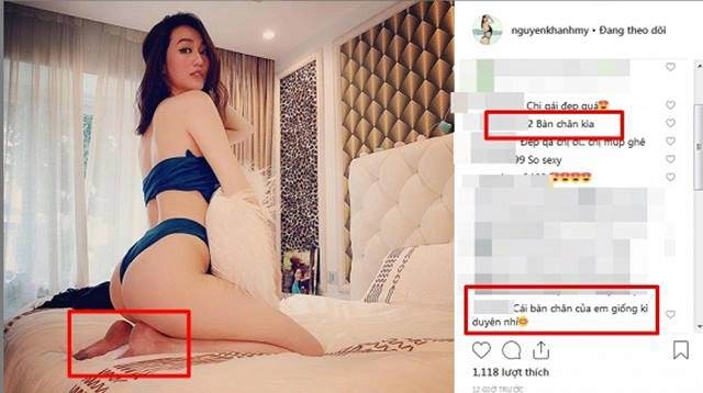 Diện áo tắm sexy trên giường người tình tin đồn của trường giang muối mặt vì lỗi nhạy cảm