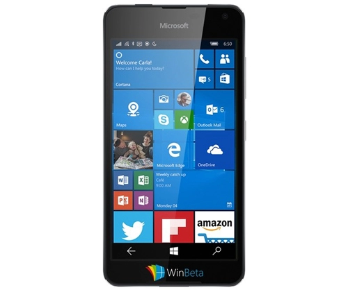 Điện thoại giá rẻ microsoft lumia 650 lộ ảnh