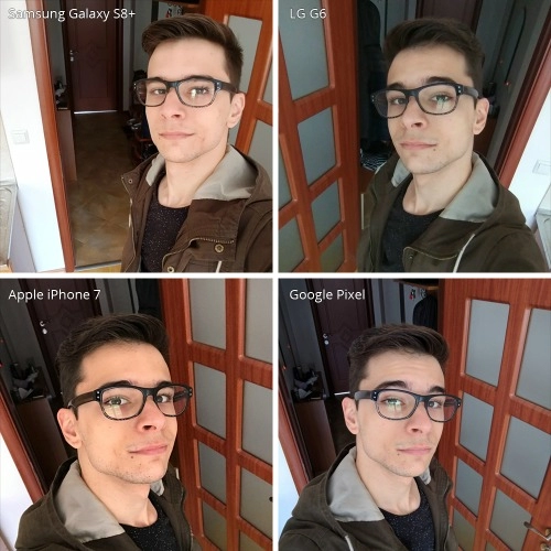 Đọ camera selfie trên galaxy s8 lg g6 iphone 7 và google pixel