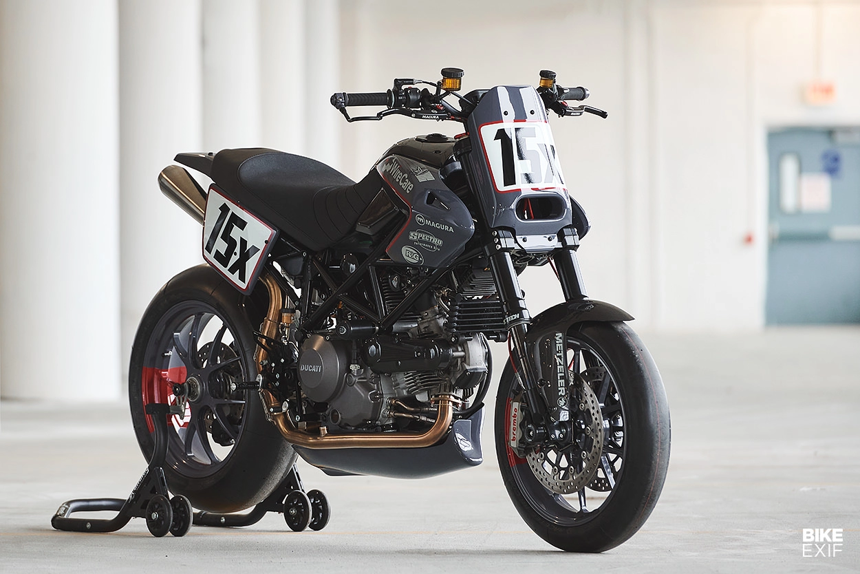 Ducati hypermotard độ phong cách flat tracker đến từ analog motorcycle