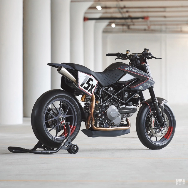 Ducati hypermotard độ phong cách flat tracker đến từ analog motorcycle