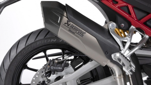 Ducati multistrada v4 trở nên thể thao hơn với bộ ống xả akrapovic