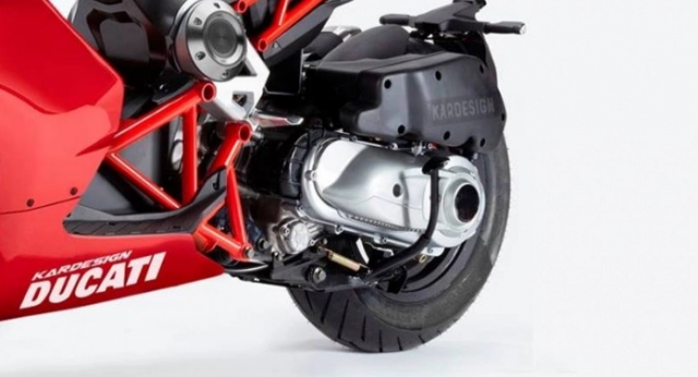 Ducati panigale scooter siêu dị trong hình hài siêu mô tô panigale