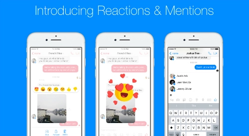 Facebook messenger cung cấp tính năng phản hồi cảm xúc mới