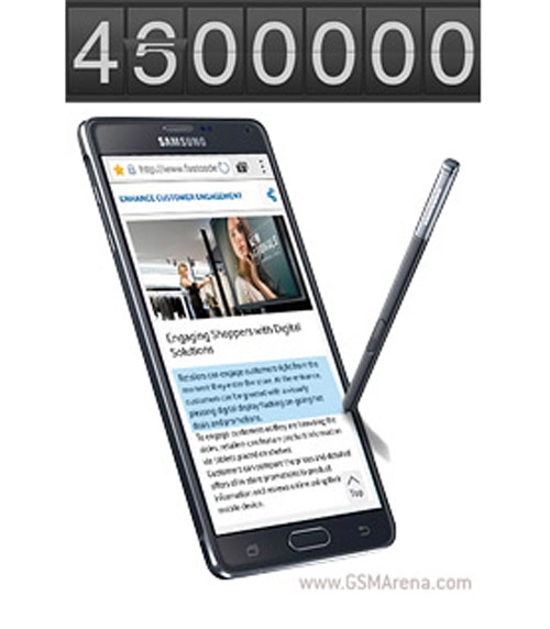 Galaxy note 4 cán mốc 45 triệu máy