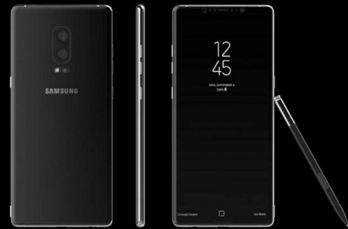 Galaxy note 8 sẽ có màn hình vô cực chạy android mới nhất