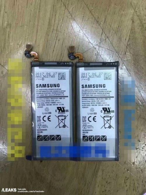 Galaxy note 8 sẽ có pin 3300 mah