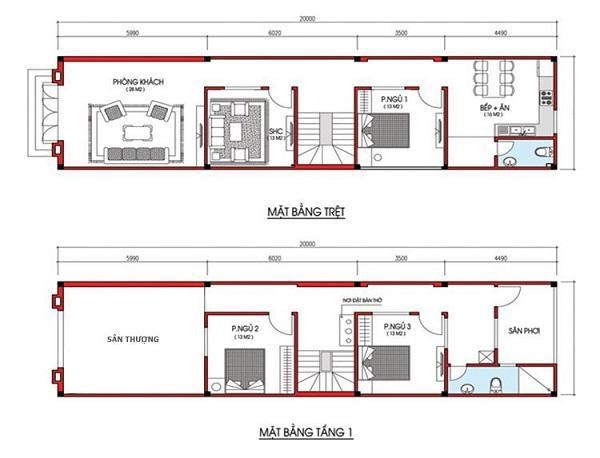 Gợi ý 7 mẫu nhà đẹp 2 tầng 5x20 giá rẻ vừa hợp túi tiền vừa đầy đủ tiện nghi