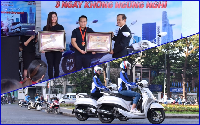 Grande hybrid xác lập 2 kỷ lục việt nam cho yamaha motor