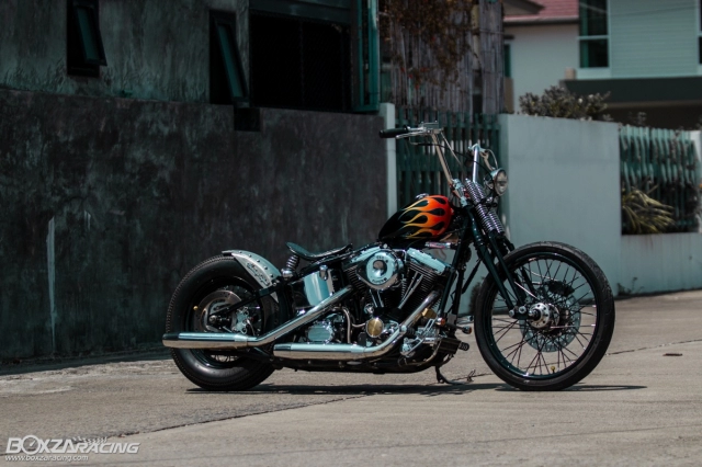 Harley davidson fat boy độ theo trường phái găng tơ mỹ