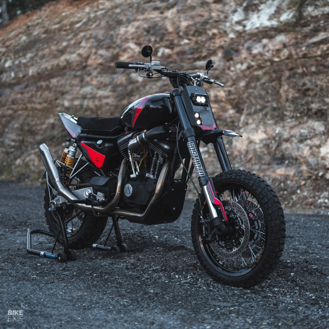 Harley-davidson sportster độ phong cách scrambler đầy mê hoặc