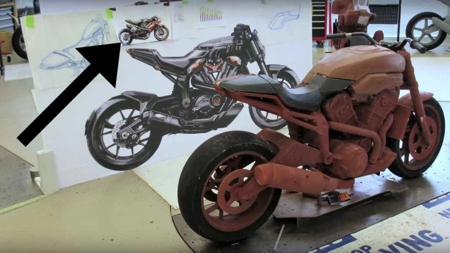 Harley-davidson tiết lộ mô hình phác thảo về mẫu xe mới trong tương lai