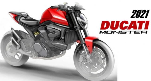 Hé lộ ducati monster 937 2021 lần đầu sử dụng khung nhôm