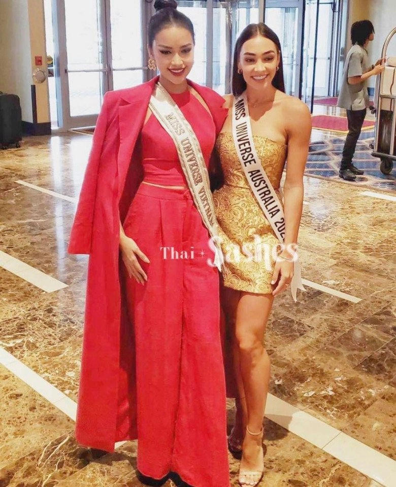 Hoa hậu ngọc châu vừa nhập cuộc miss universe tại mỹ được chăm sóc đặc biệt như bà hoàng