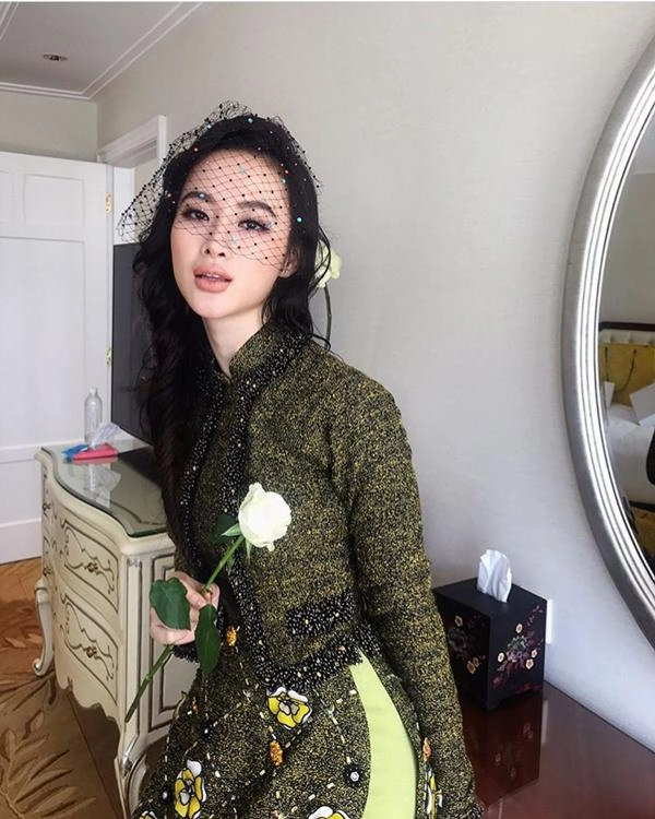 Học cách mặc áo dài vừa chất lại không bị sến như nhã phương angela phương trinh