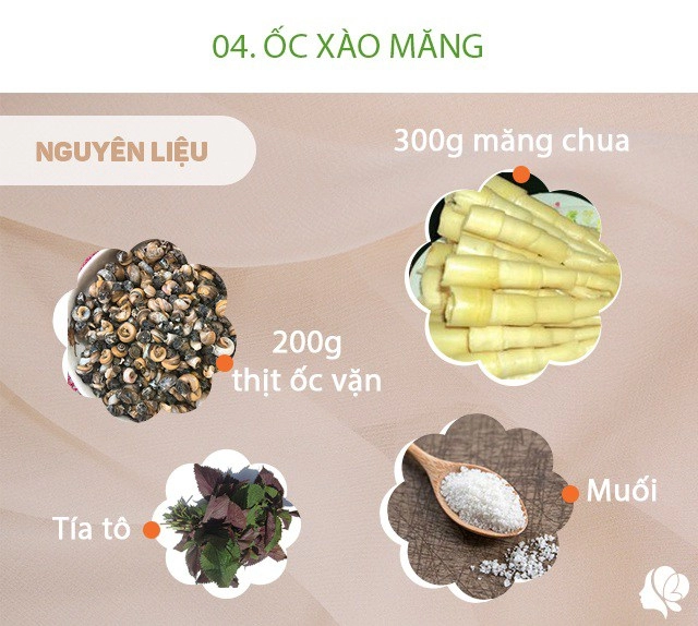 Hôm nay ăn gì bữa cơm toàn món làm từ những con dưới nước nấu nhiều cũng chẳng đủ ăn vì quá ngon