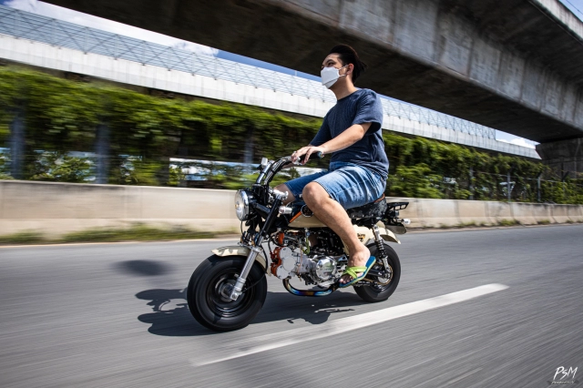Honda monkey 50 khủng bố người xem bằng động cơ kitaco dohc siêu đỉnh