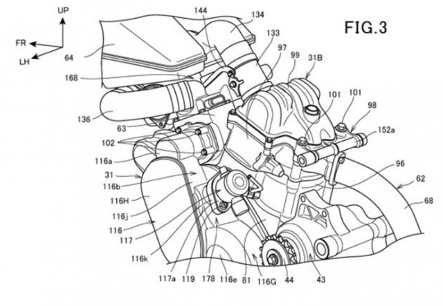 Honda ra mắt thiết kế động cơ v-twin supercharged sử dụng cho mô hình tương lai